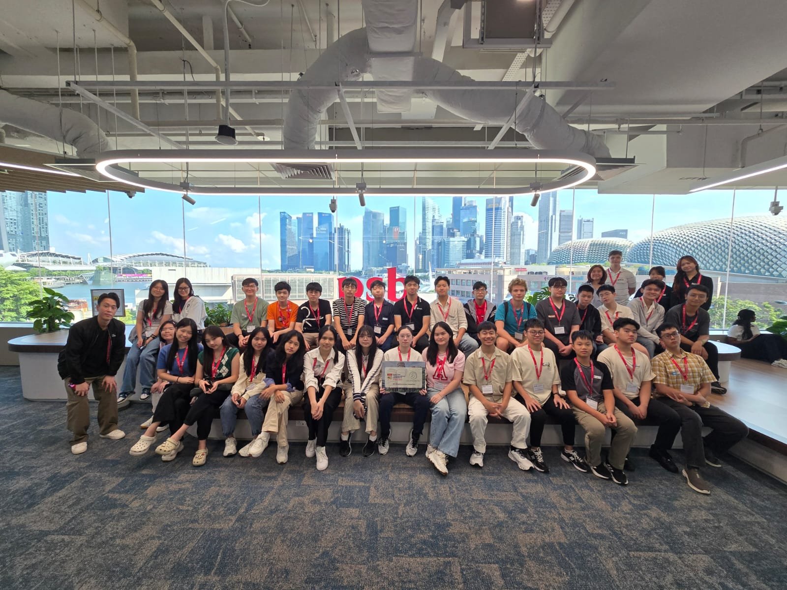 Students on study tour to Singapore