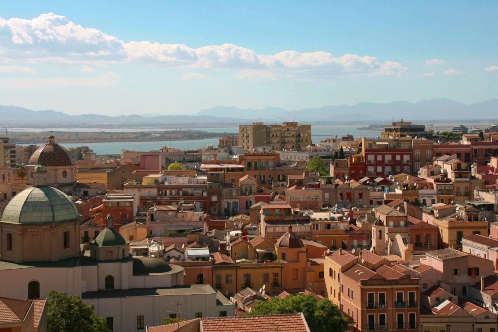 landscape view over Cagliari