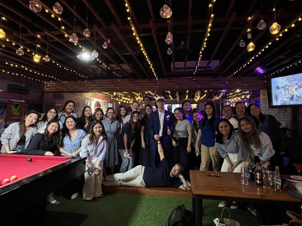 Tuomas and Harri with our Asian colleagues in a farewell party in Manila