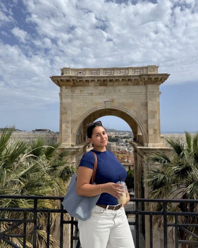 Alicia in Cagliari during her exchage semester