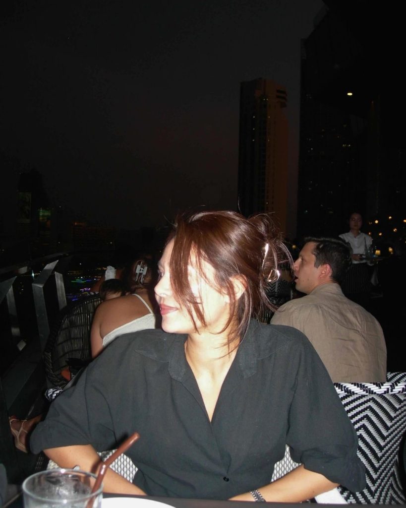 Isabella at a rooftop in Bangkok during her exchange semester in Thailand