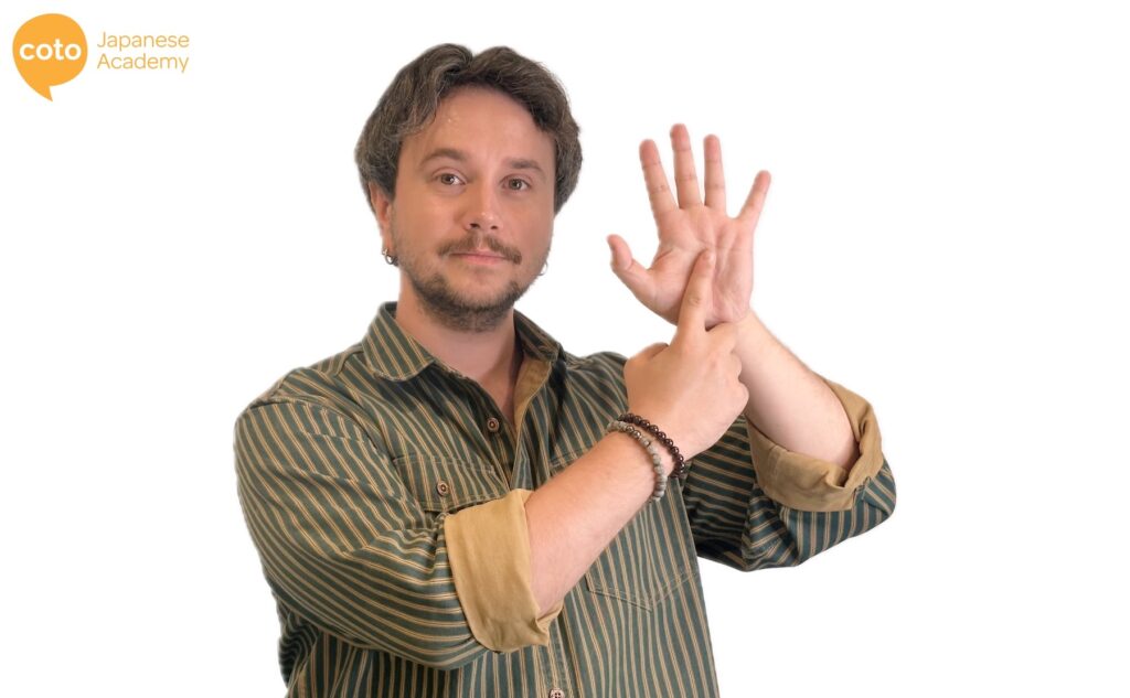 counting using your finger in japanese