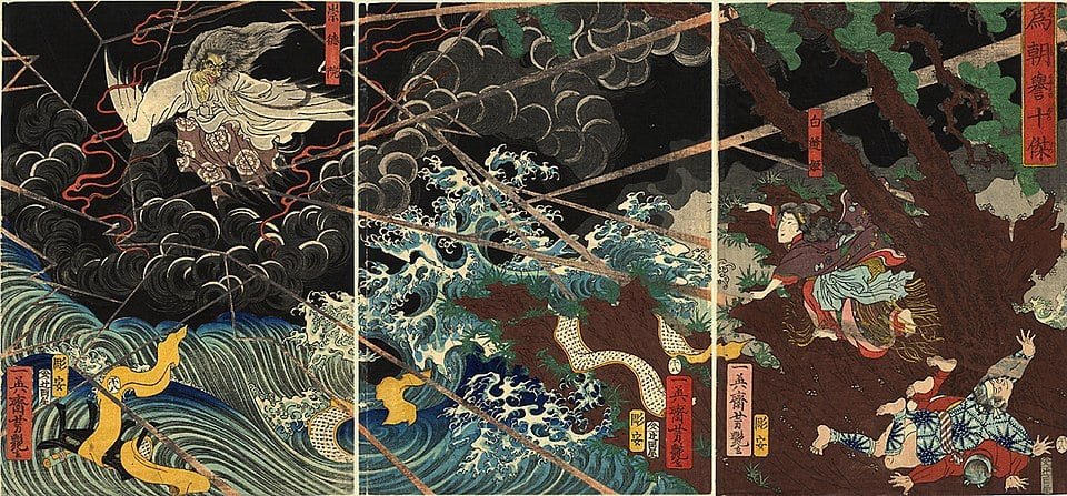 Onryo are vengeful spirits who usually were victims of tragic fate that ties their souls to the physical to exact revenge, often indiscriminate.
