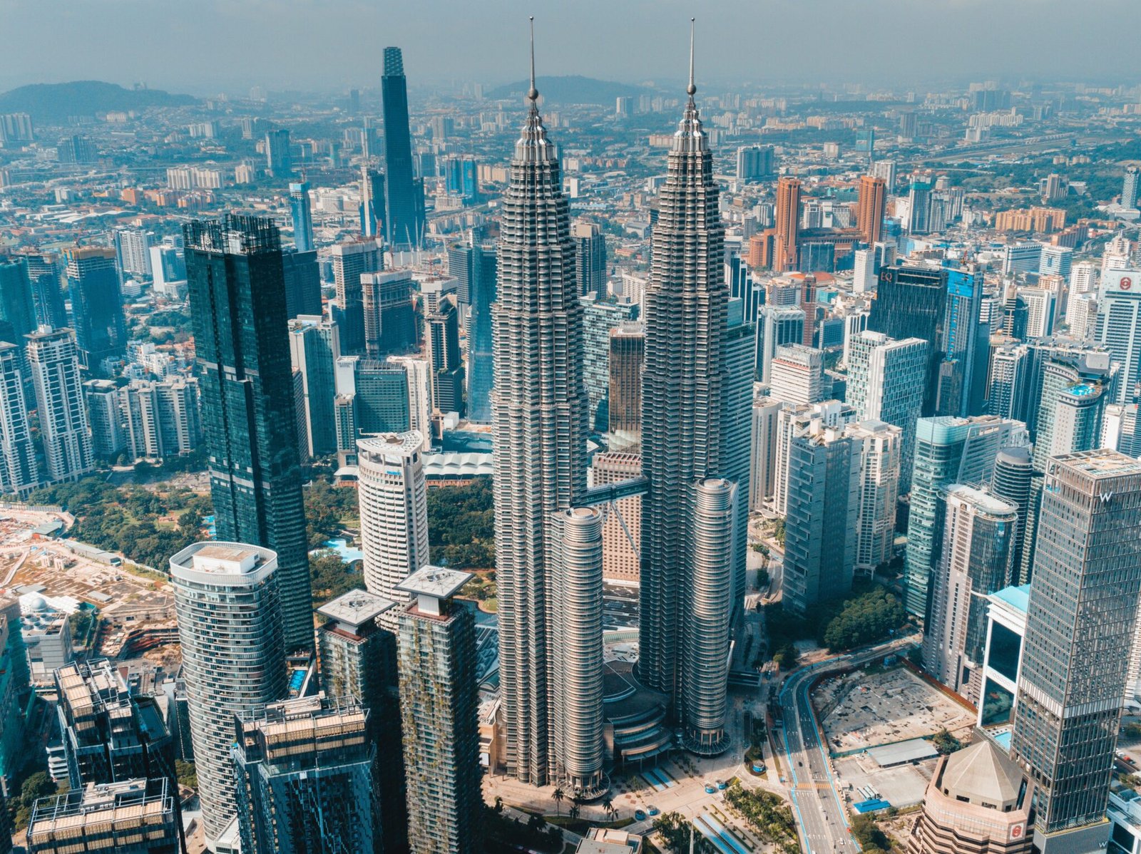 Kuala Lumpur big city skyline